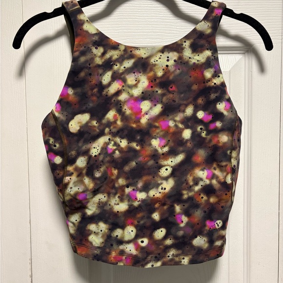 lululemon Align tank top. Soft focus green splatter. Size 8. - Picture 5 of 7